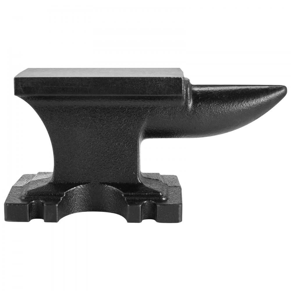 VEVOR Cast Iron Anvil, 25 Lbs(11kg) Single Horn Anvil with 6.8 x 3.5 inch Countertop and Stable Base, High Hardness Rugged Round Horn Anvil Blacksmith, for Bending, Shaping