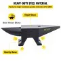 VEVOR cast iron anvil with rigid steel, sturdy base, and high hardness grade of 55 hrc.