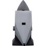 VEVOR cast iron anvil with a pointed horn and flat top, front view showing square hardy hole.