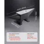 VEVOR Cast Iron Anvil, 86 Lbs Single Horn Anvil with Large Countertop and Stable Base, High Hardness Rugged Round Horn Anvil Blacksmith, for Bending, Shaping