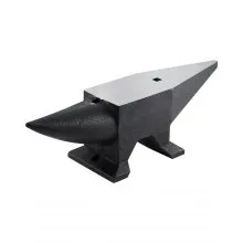 VEVOR Cast Iron Anvil, 86 Lbs Single Horn Anvil with Large Countertop and Stable Base, High Hardness Rugged Round Horn Anvil Blacksmith, for Bending, Shaping