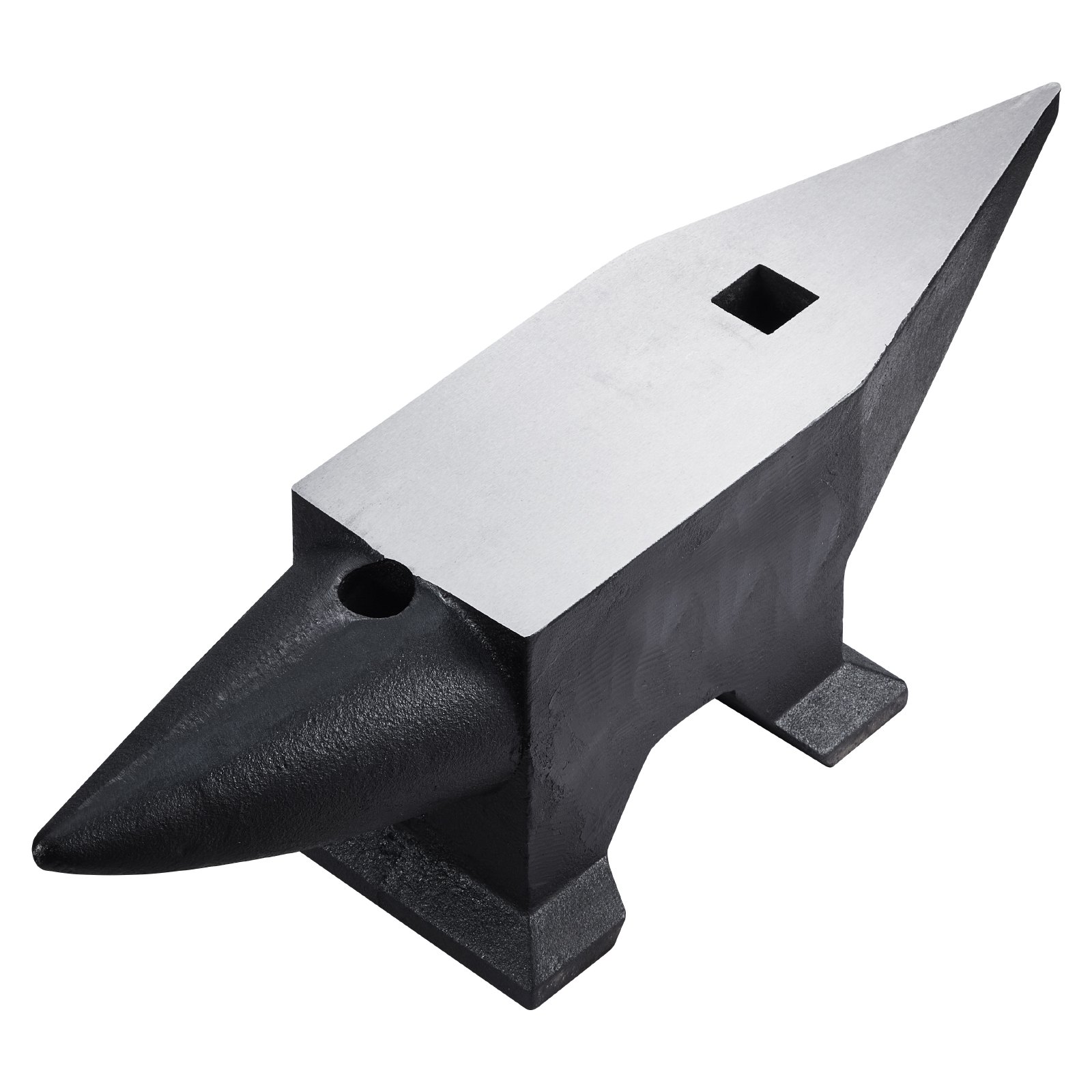 VEVOR Cast Iron Anvil, 86 Lbs Single Horn Anvil with Large Countertop and Stable Base, High Hardness Rugged Round Horn Anvil Blacksmith, for Bending, Shaping