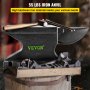 VEVOR Cast Iron Anvil, 55 Lbs(25kg)Single Horn Anvil with 8.6 x 4.1 inch Countertop and Stable Base, High Hardness Rugged Round Horn Anvil Blacksmith, for Bending, Shaping, Twisting