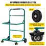 VEVOR Recycling Cart Steel Recycle Cart 22x15 In for Recycle Bins 4 Wheels