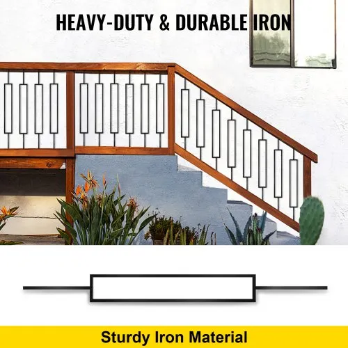 Stair Railing Outdoor Aluminum Deck Balusters VEVORbrand Deck Balusters, 101 Pack Square Balusters Kits 32 Inch Staircase Baluster With Screws, Aluminum Alloy Deck Railing Metal Balusters Balusters For Deck Railing