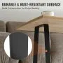 VEVOR 406.4MM Trapezoid Steel Table Legs, Replacement Furniture Legs Set of 2 for DIY Coffee Tables, Modern Desks, Bench, Night Stands, Sofa, Max Load 181.4KG Heavy Duty, Quick Instalation Legs Black