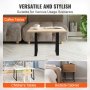 VEVOR 406MM Trapezoid Solid Steel Furniture Legs Set of 2 for DIY Coffee Tables