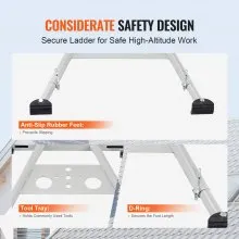 VEVOR Ladder Stabilizer Adjustable Feet Extension Standoff Heavy Duty Accessory