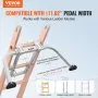 VEVOR Ladder Stabilizer, Heavy Duty Steel Ladder Roof Hook, Ladder Stabilizer with Wing Span/Wall Extension Accessory, Stable Ladder Standoff Arms for Roof Gutter with Anti-Slip Rubber Feet
