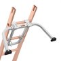 VEVOR Ladder Stabilizer, Heavy Duty Steel Ladder Roof Hook, Ladder Stabilizer with Wing Span/Wall Extension Accessory, Stable Ladder Standoff Arms for Roof Gutter with Anti-Slip Rubber Feet