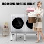 VEVOR Laundry Pedestal 124x54.9 cm Universal Laundry Pedestal 30 cm Height Laundry Pedestal Universal with Height-adjustable Feet for Washing Machines, Dryers, Freezers or Refrigerator