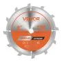 VEVOR Dado Blade Set, 8 inch Diameter, 12 Sharp Alloy Teeth, 5/8 inch Arbor, Fine Finish, Stacking Dado Blades with Chippers and Shims, Noise-Reducing Heat Vents, for Cutting Plywood, OSB, Hardwood