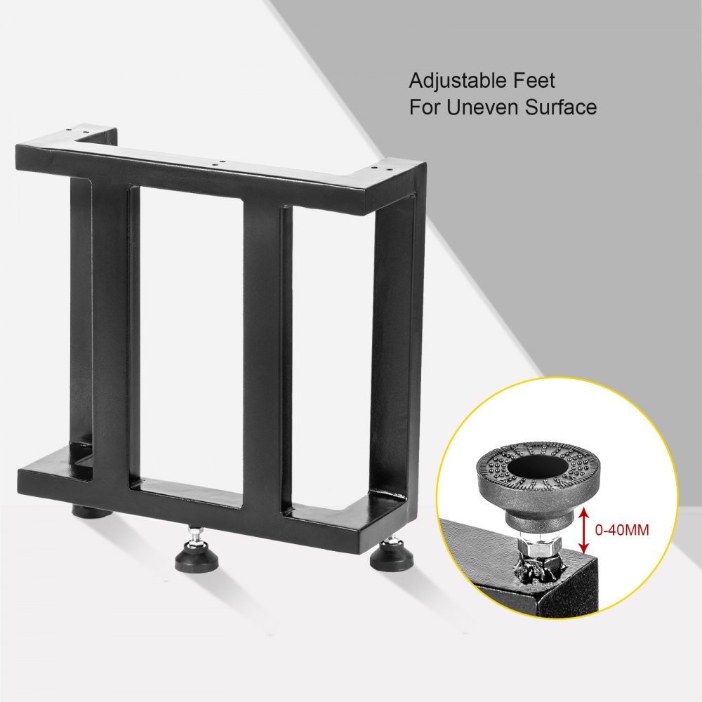 VEVOR Dining Table Legs Metal Table Legs 2PCS Heavy Duty Black Iron for DIY Desk