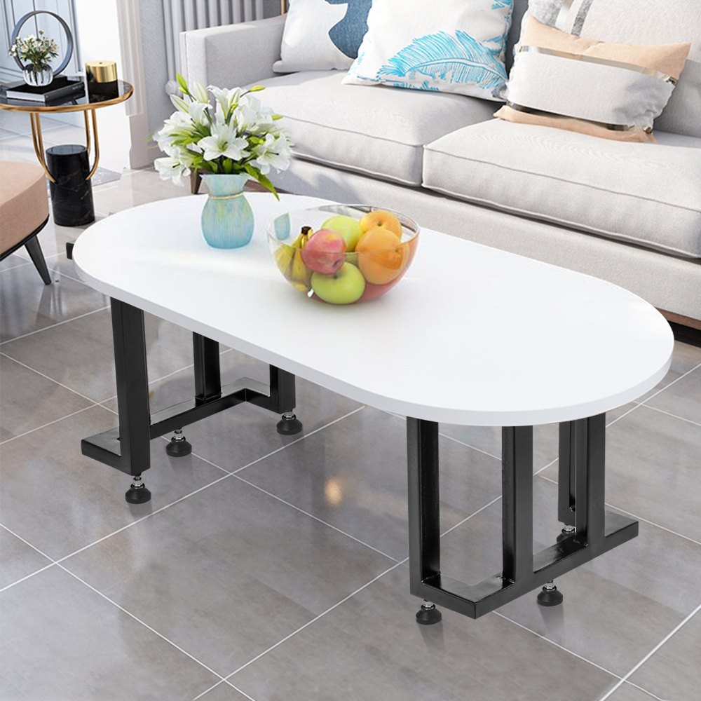 VEVOR Dining Table Legs Metal Table Legs 2PCS Heavy Duty Black Iron for DIY Desk