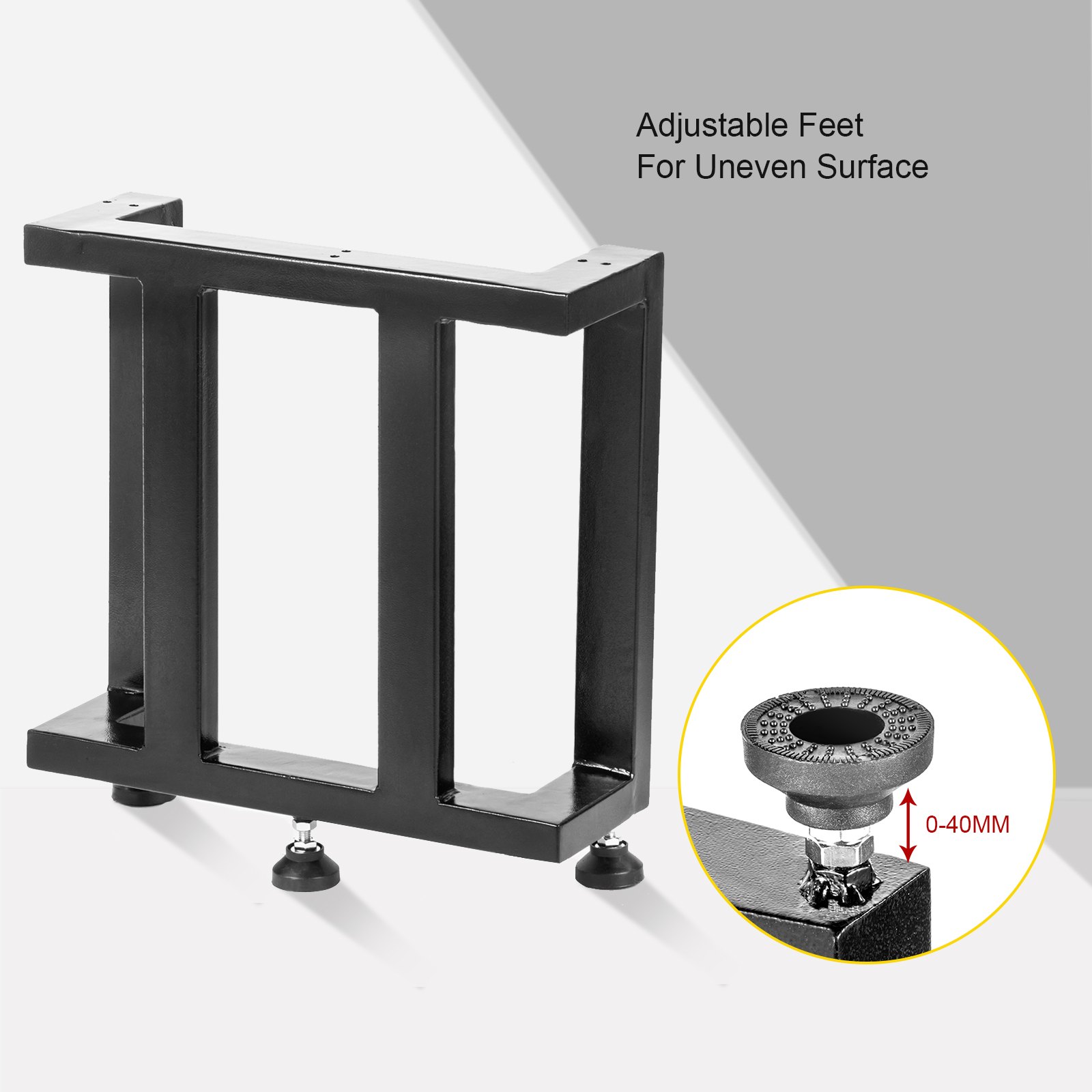 VEVOR Dining Table Legs Metal Table Legs 2PCS Heavy Duty Black Iron for DIY Desk