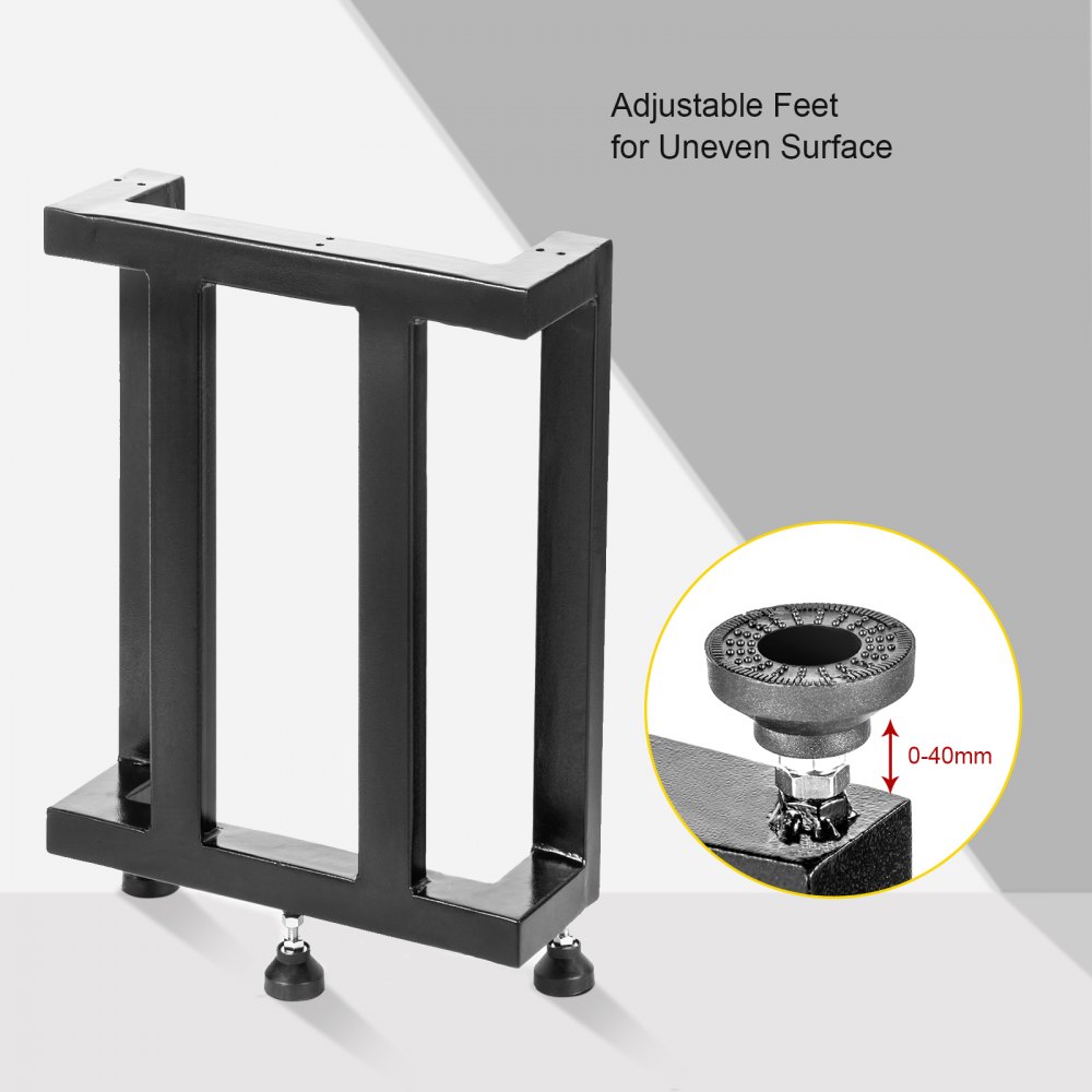 VEVOR Dining Table Legs Metal Table Legs 2PCS Heavy Duty Black Iron for DIY Desk