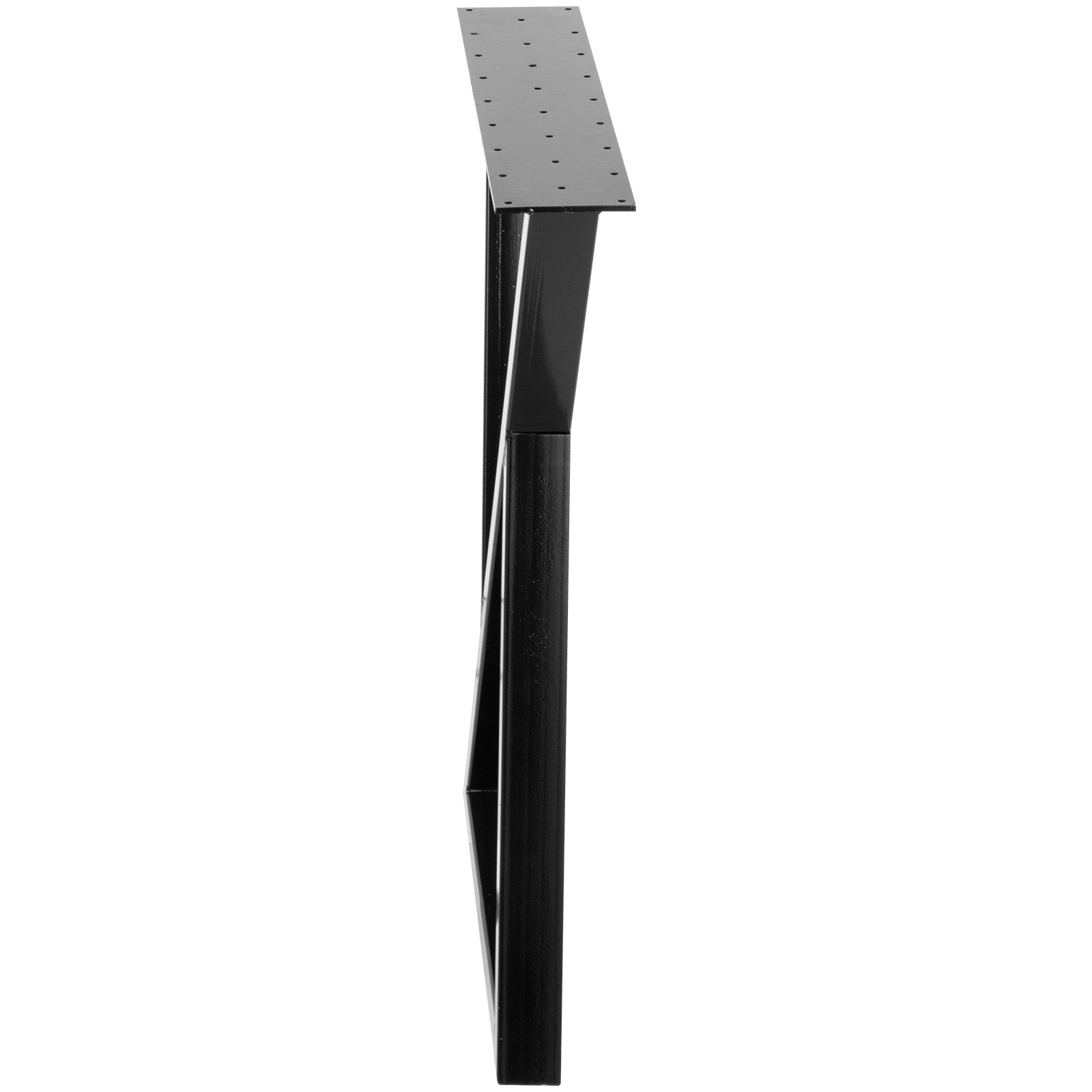 VEVOR Metal Table Legs Set of 2 Dining Table Legs Black Desk Legs 28”, Height 20” Width Bench Legs Coffee Table Legs 1763lbs Load Capacity Steel Table Legs Heavy Duty Base Modern DIY(Zig Zag Style)