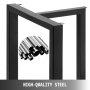 VEVOR Metal Table Legs Set of 2, Dining Table Legs 28” Height 24” Width, Desk Legs Bench Legs Feet, Industrial DIY Coffee Table Legs, 1763lbs Load Capacity, Steel Table Legs for Kitchen(T-Shaped)