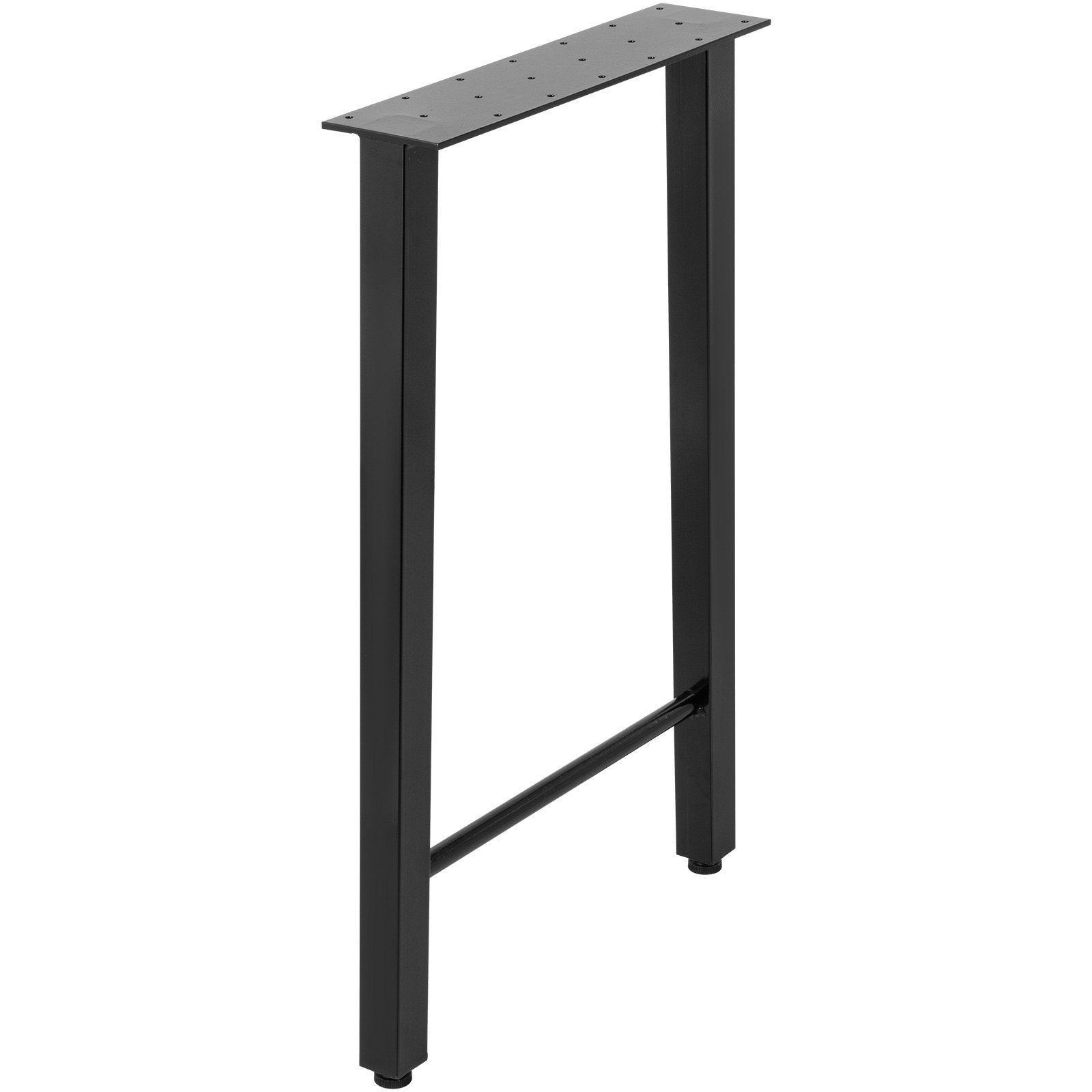 VEVOR Metal Table Legs Set of 2, Dining Table Legs 28” Height Desk Legs Trapezoid Shape Bench Legs Feet Industrial DIY Coffee Table Legs 661lbs Load Capacity Steel Table Legs for Kitchen Office