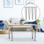 VEVOR Hairpin Table Legs 50.8 cm Black Set of 4 Desk Legs Each 99.8 kg Capacity Hairpin Desk Legs 3 Rods for Bench Desk Dining End Table Chairs Carbon Steel DIY Table Legs Heavy Duty Furniture Legs