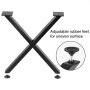 VEVOR Metal Table Legs 48.4cm 2 PCS Furniture Legs for Bench Dining Table Black