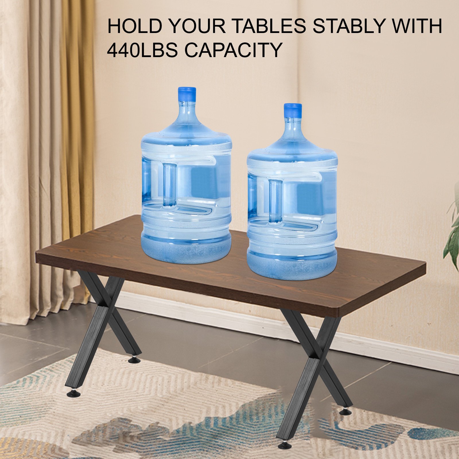 VEVOR Table Legs Coffee Dining Table Leg 71.2 cm Carbon Steel Bench Industrial