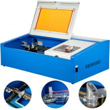 VEVOR 40W USB CO2 Laser Engraving Machine Cutter 300X200MM Laser Engraver Cutting Machine for Wood Metal Engraving