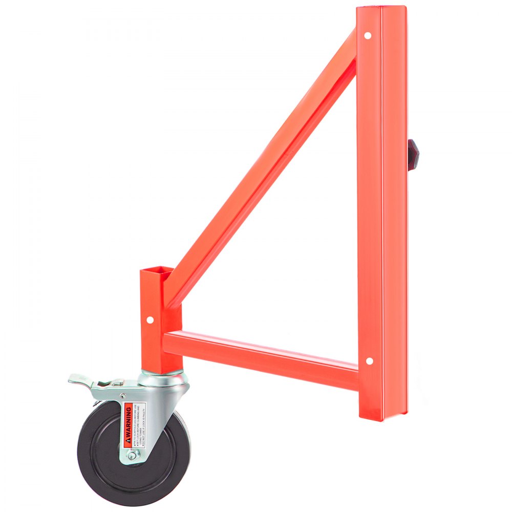 VEVOR Scaffold Outrigger, 18" x 18" x 24" Scaffolding Outriggers, 4 Pieces Outriggers for Scaffolding w/Wheels, Screw Type for Home Improvement Projects Like Patching Drywall or Cleaning Windows