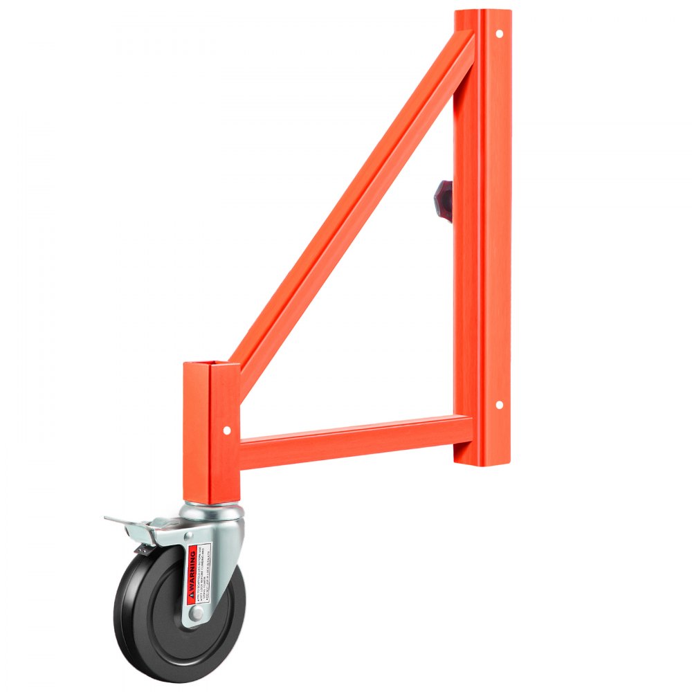 VEVOR Scaffold Outrigger, 18" x 18" x 24" Scaffolding Outriggers, 4 Pieces Outriggers for Scaffolding w/Wheels, Screw Type for Home Improvement Projects Like Patching Drywall or Cleaning Windows