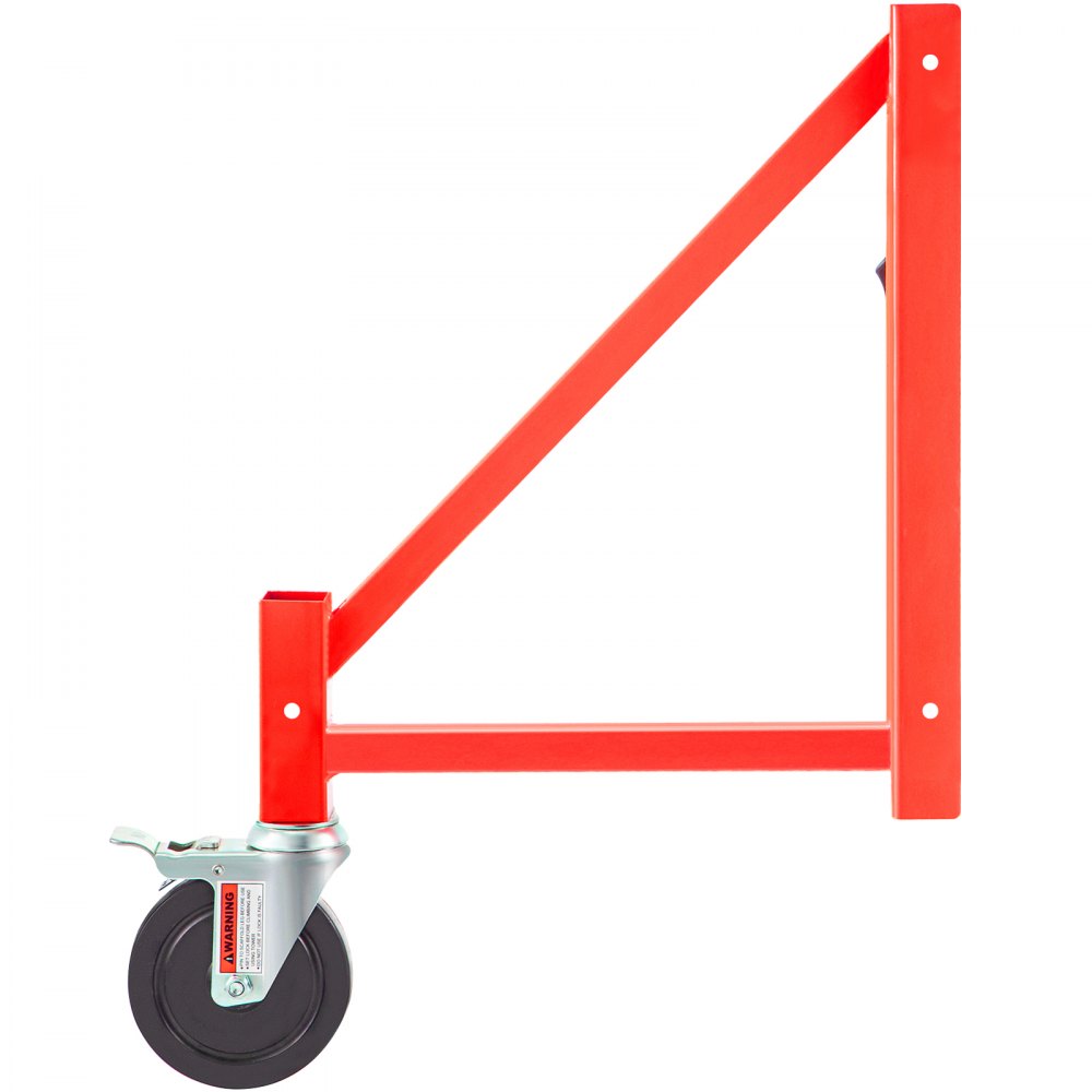 VEVOR Scaffold Outrigger, 18" x 18" x 24" Scaffolding Outriggers, 4 Pieces Outriggers for Scaffolding w/Wheels, Screw Type for Home Improvement Projects Like Patching Drywall or Cleaning Windows