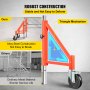 VEVOR Scaffold Outrigger, 18" x 18" x 24" Scaffolding Outriggers, 4 Pieces Outriggers for Scaffolding w/Wheels, Screw Type for Home Improvement Projects Like Patching Drywall or Cleaning Windows