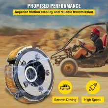 VEVOR Conjunto de kits de embrague húmedo compatible con UTV ATV 500 700 MSU-500 MSU-700 Massimo Alligator Menards Yardsport Qlink FrontRunner Supermach