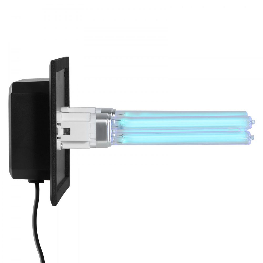 VEVOR HVAC Air Purifier Whole House, 18W 7inch, UV UVC Light in Duct for Ac (Air Conditioning) Duct, Air Scrubber with 2 Replacement Bulb, HVAC UV lights for Ac Systems