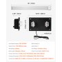 VEVOR HVAC Air Purifier Whole House, 72W 16inch, UV UVC Light in Duct for Ac (Air Conditioning) Duct, Air Scrubber with 2 Replacement Bulb, HVAC UV lights for Ac Systems