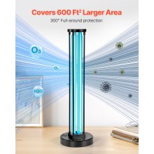 UV Light 110W Ultraviolet Lamp with Ozone Purifier with 30/60/120 Minutes Timer