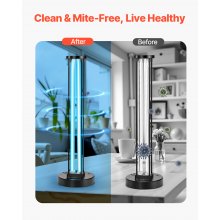 UV Light 110W Ultraviolet Lamp with Ozone Purifier with 30/60/120 Minutes Timer