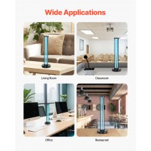 UV Light 110W Ultraviolet Lamp with Ozone Purifier with 30/60/120 Minutes Timer