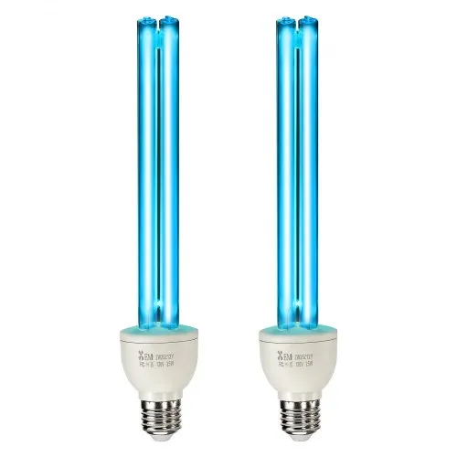 UV Light Bulb 2 Pack 25W Replacement Ultraviolet UVC Lamp with Ozone UVO Bulb