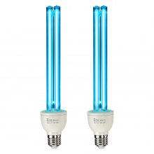 UV Light Bulb 2 Pack 25W Replacement Ultraviolet UVC Lamp with Ozone UVO Bulb