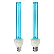 UV Light Bulb 2 Pack 25W Replacement Ultraviolet UVC Lamp with Ozone UVO Bulb
