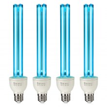 VEVOR UV Light Bulb 4 Pack 25W Replacement Ultraviolet UVC Lamp with Ozone UVO