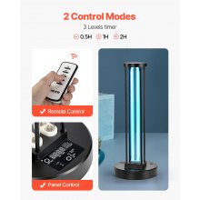 UV Light 36W Ultraviolet Lamp with Ozone Purifier with 30/60/120 Minutes Timer