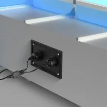 Purificador de aire HVAC para toda la casa, 50 W, luz ultravioleta de 5 pulgadas en conducto para sistemas de aire acondicionado