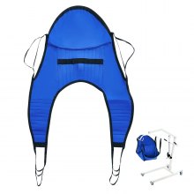 Harnais de levage pour patient VEVOR avec support de tête Harnais de jambe divisé en forme de U de grande taille