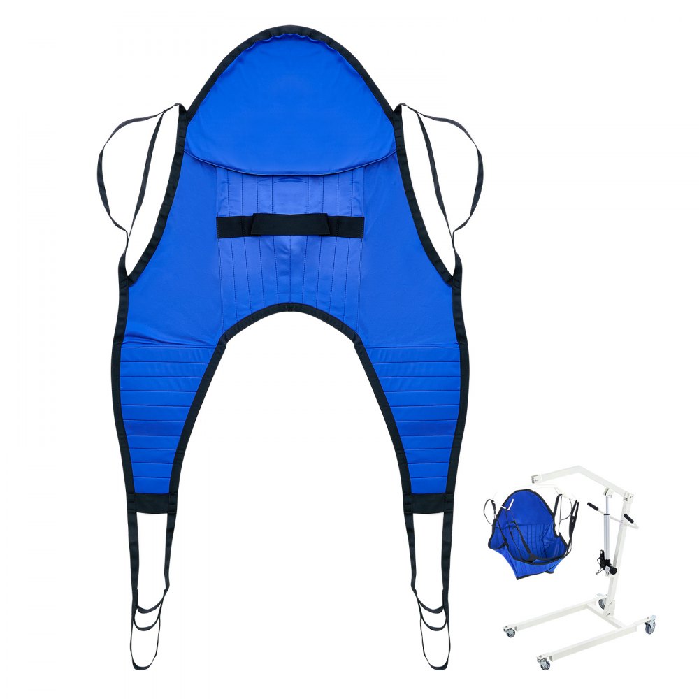 Harnais de levage pour patient VEVOR avec support de tête Harnais de jambe divisé en forme de U de taille moyenne