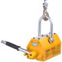 VEVOR Permanent Magnetic Lifter, 2200 lbs Pulling Capacity, Heavy Duty N42 Neodymium Lifting Magnet with Release Handle and Steel Hook, Used in Shop Crane and Hoist, for Lifting Plate Steel, Board