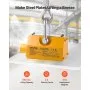 VEVOR Permanent Magnetic Lifter, 400 kg Pulling Capacity, Heavy Duty N42 Neodymium Lifting Magnet with Release Handle and Steel Hook, Used in Shop Crane and Hoist, for Lifting Plate Steel, Board