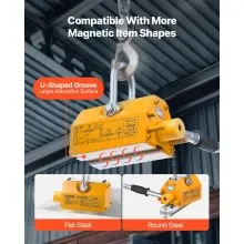 VEVOR Permanent Magnetic Lifter Lifting Magnet 880 lbs Pulling Capacity N42