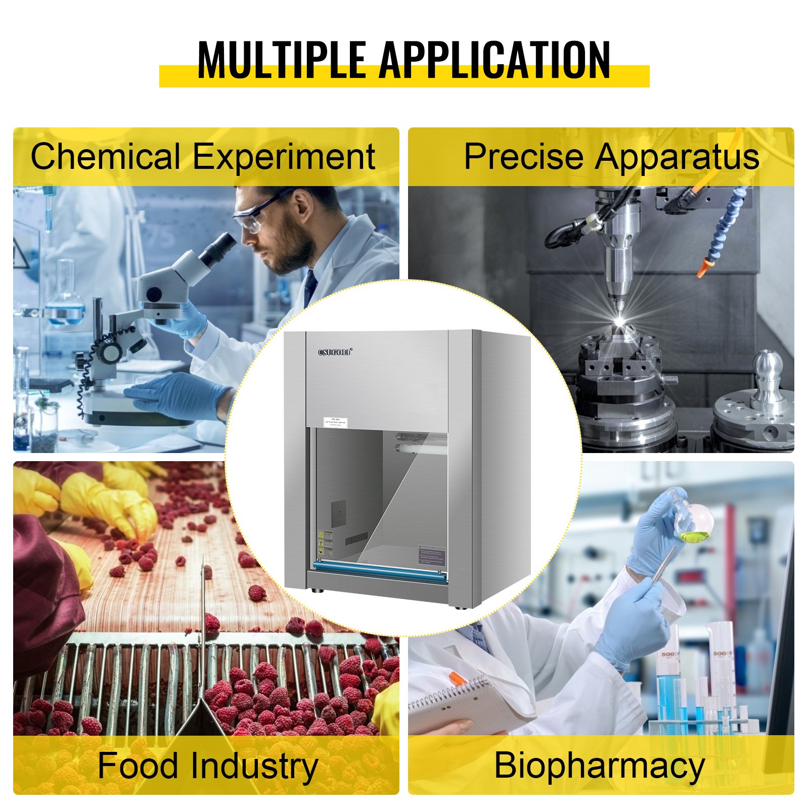 New VD 650 Laminar Flow Hood Air Flow 2ft Wide Clean Bench Workstation