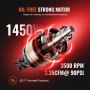 VEVOR Air Compressor 6.3 Gallon 1450W 3.35 CFM@ 90PSI 70 dB Ultra Quiet Oil Free